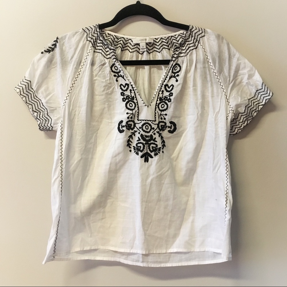 J.Crew Embroidered shirt